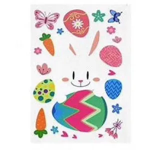 Easter Removable Window Stickers - Flag   Car