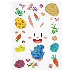 Easter Removable Window Stickers - Flag   Car