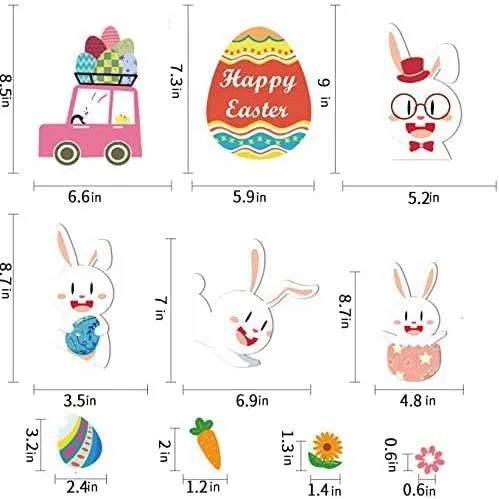 Easter Removable Window Stickers - Flag   Car