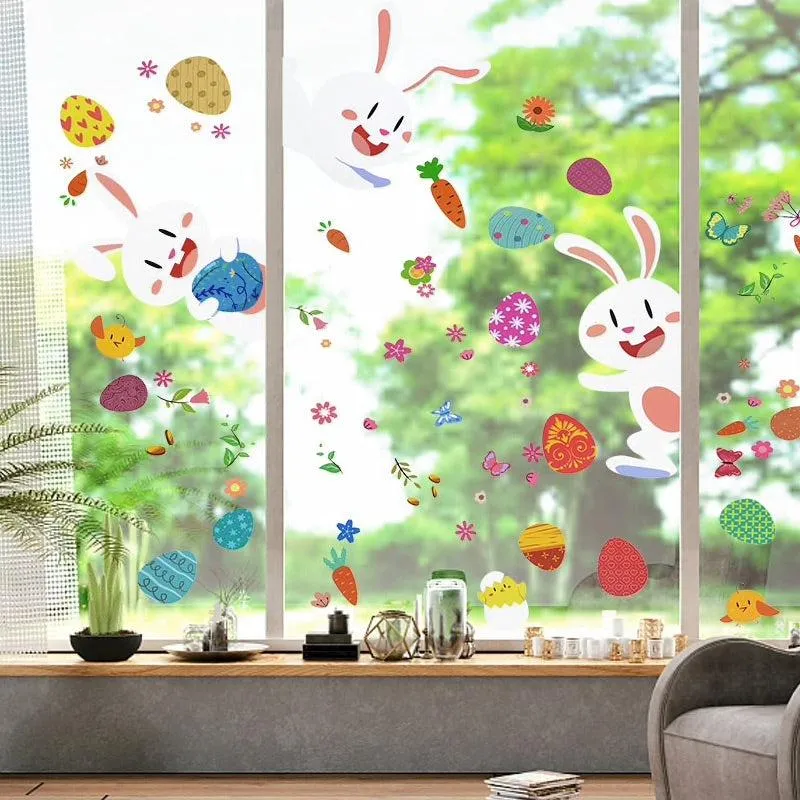 Easter Removable Window Stickers - Flag   Car