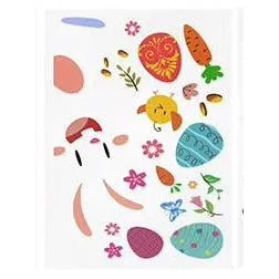 Easter Removable Window Stickers - Flag   Car