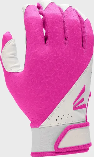 Easton Fundamental Girl's Fastpitch Batting Gloves - Pink/White