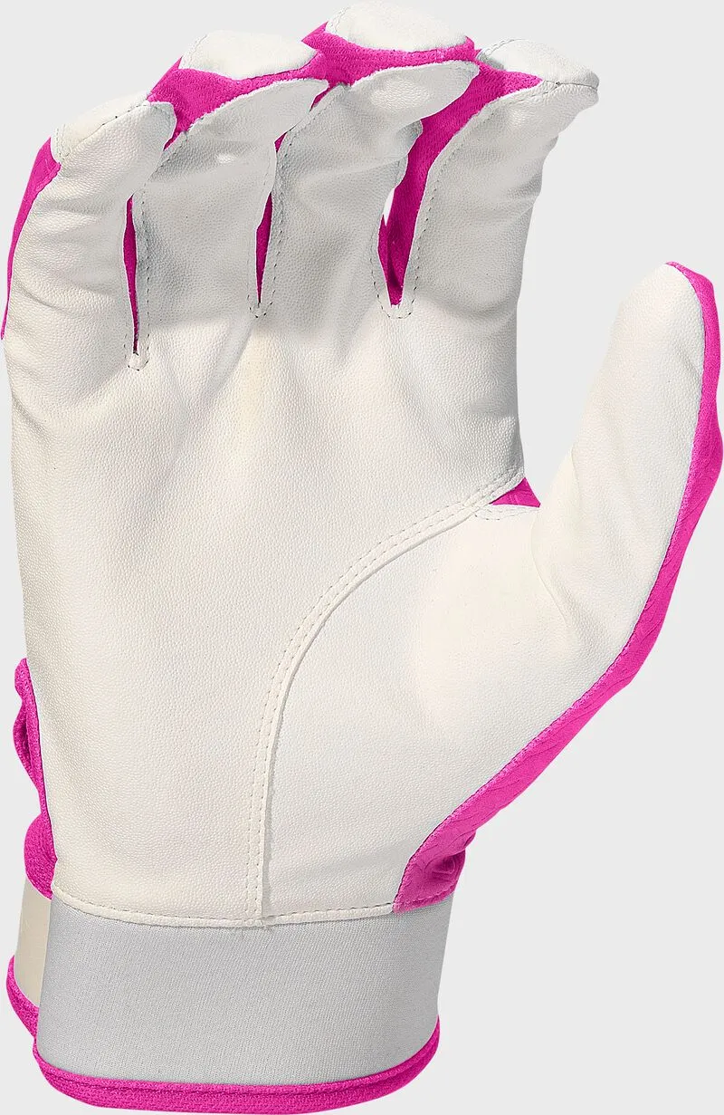 Easton Fundamental Girl's Fastpitch Batting Gloves - Pink/White