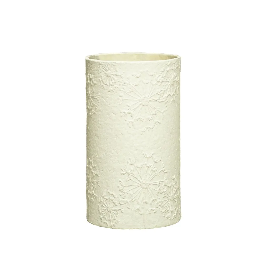 Eco Max Toilet Brush Holder Paper Pottery - White Dandelion