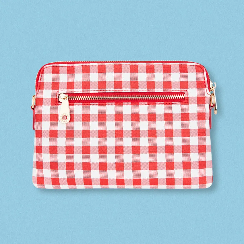 Elms   King Bowery Wallet, Red Gingham