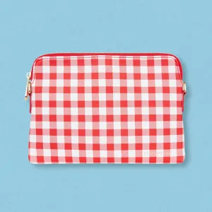 Elms   King Bowery Wallet, Red Gingham