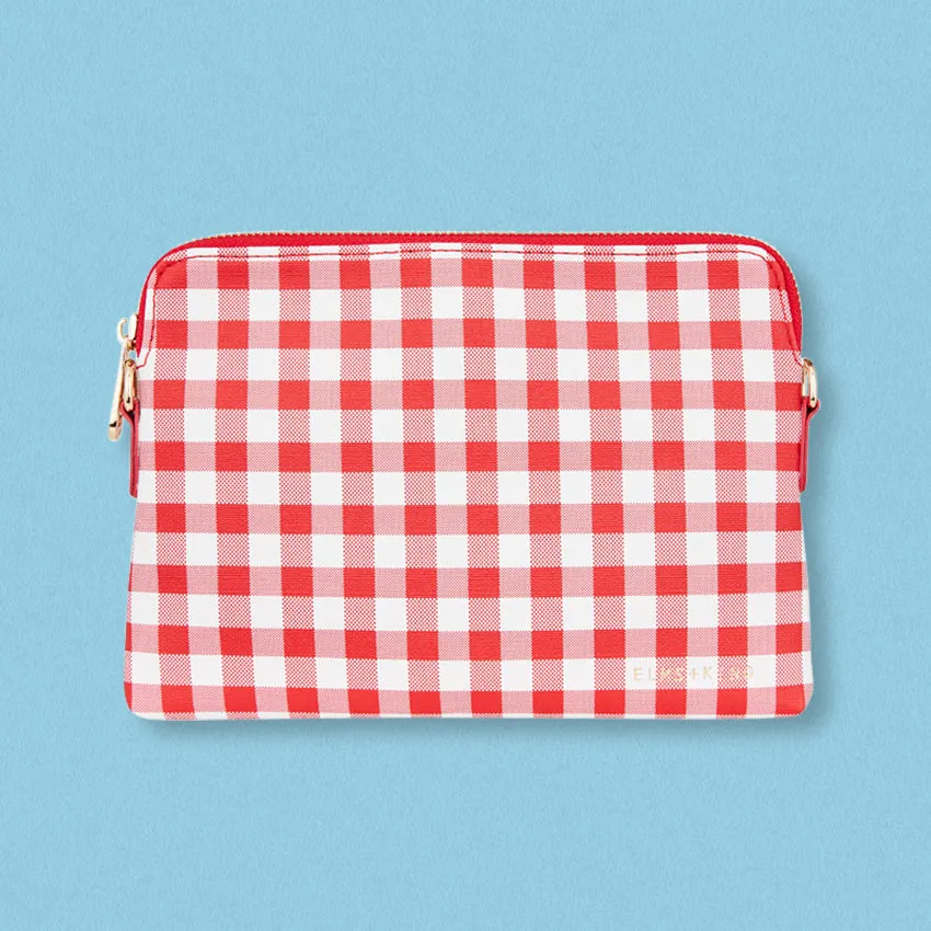 Elms   King Bowery Wallet, Red Gingham