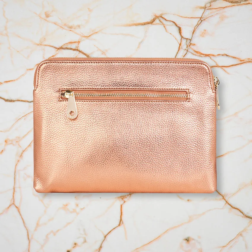 Elms   King Double Bowery, Metallic Rose