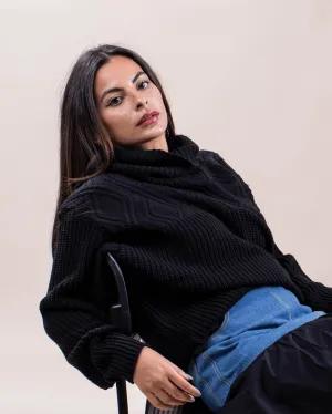 Embossed Knit Sweater