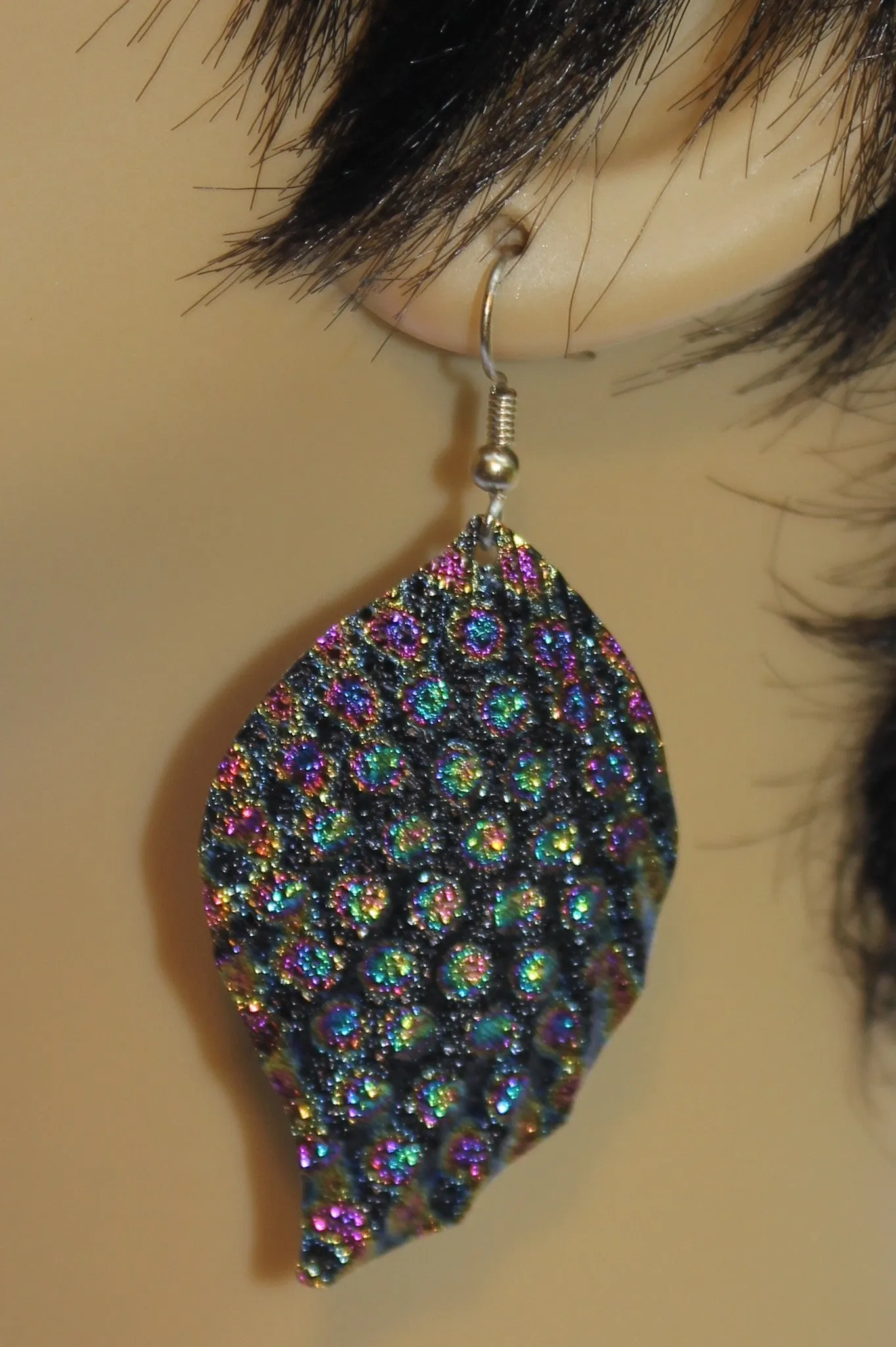 Embossed Peacock Metal Leaf