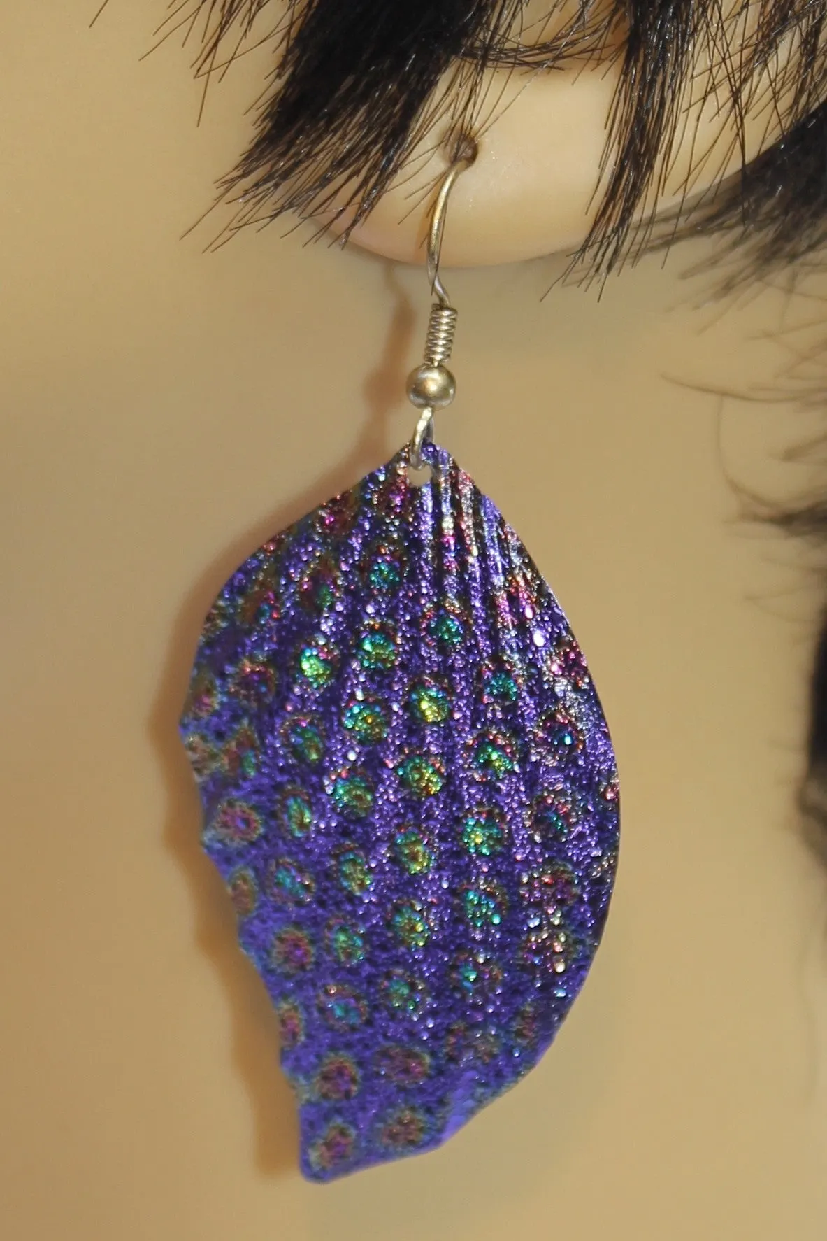 Embossed Peacock Metal Leaf
