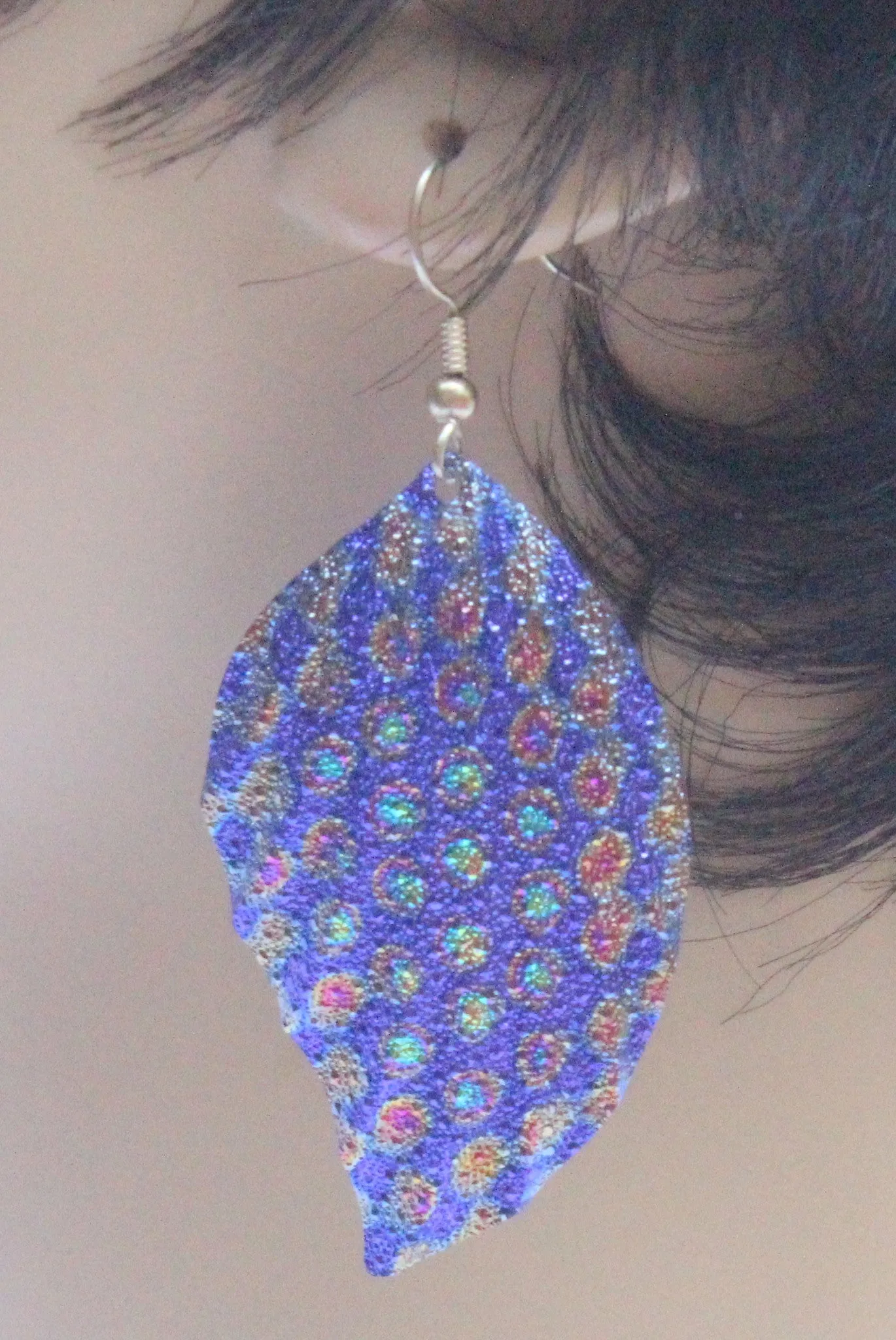Embossed Peacock Metal Leaf