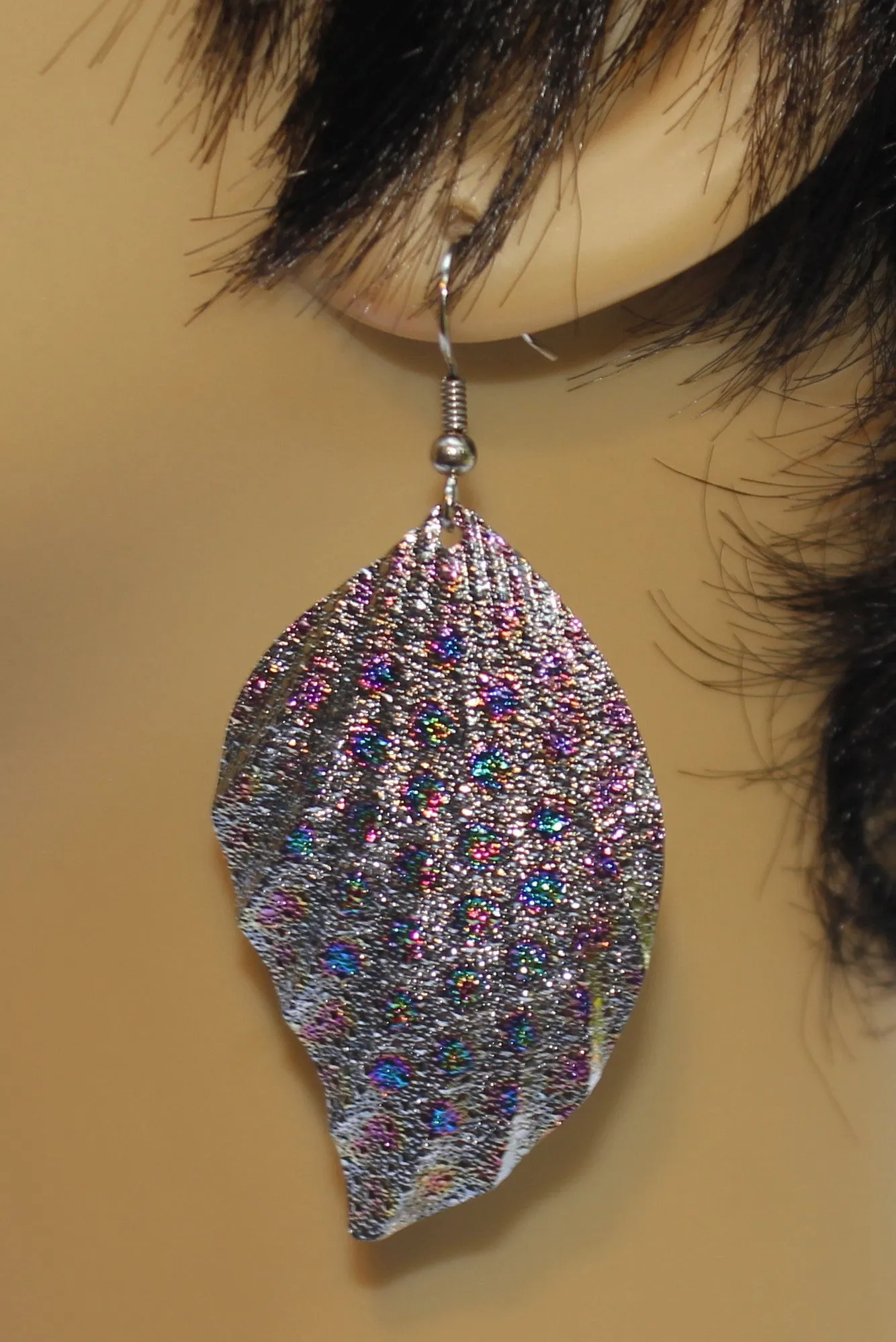 Embossed Peacock Metal Leaf