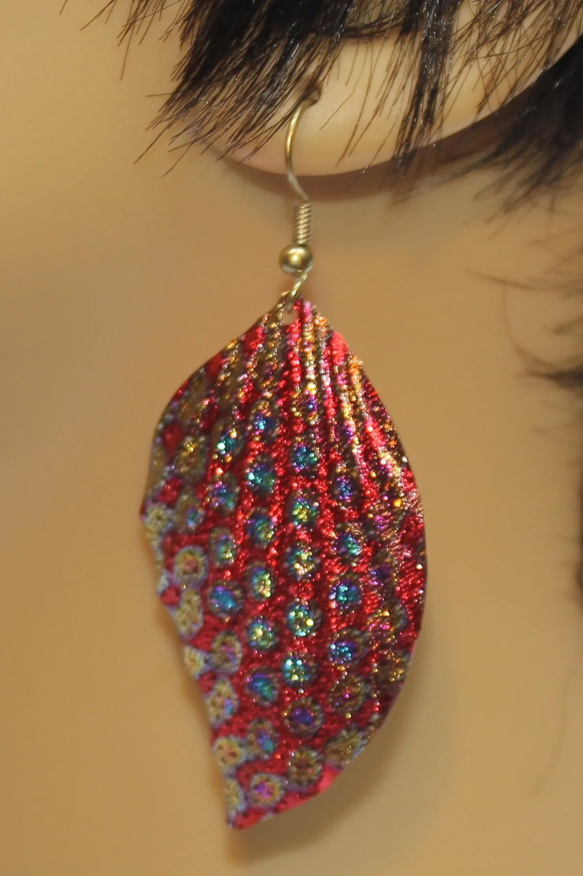 Embossed Peacock Metal Leaf