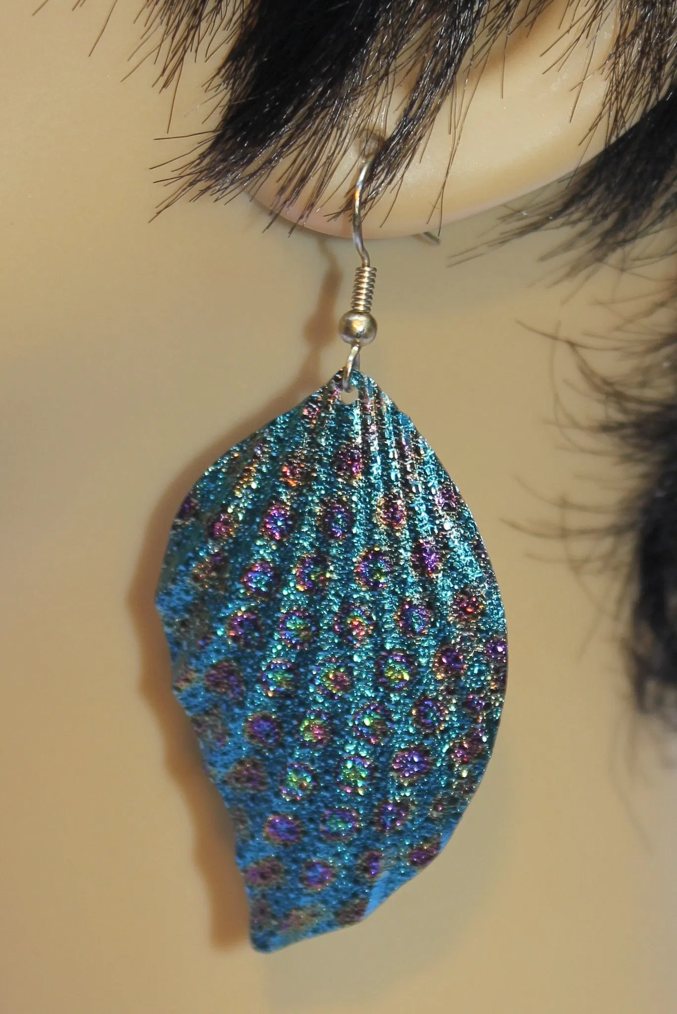 Embossed Peacock Metal Leaf