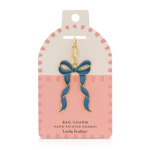 Enamel Bag Charm - Bow