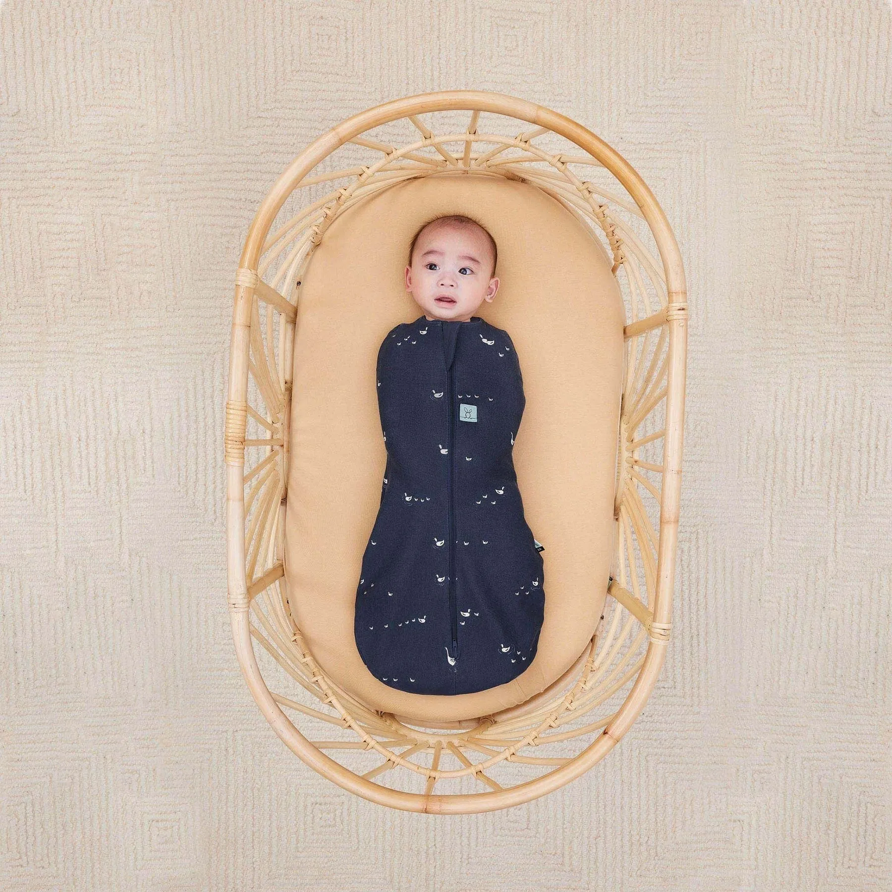ergoPouch Cocoon Swaddle Bag - Lucky Ducks 1.0 Tog