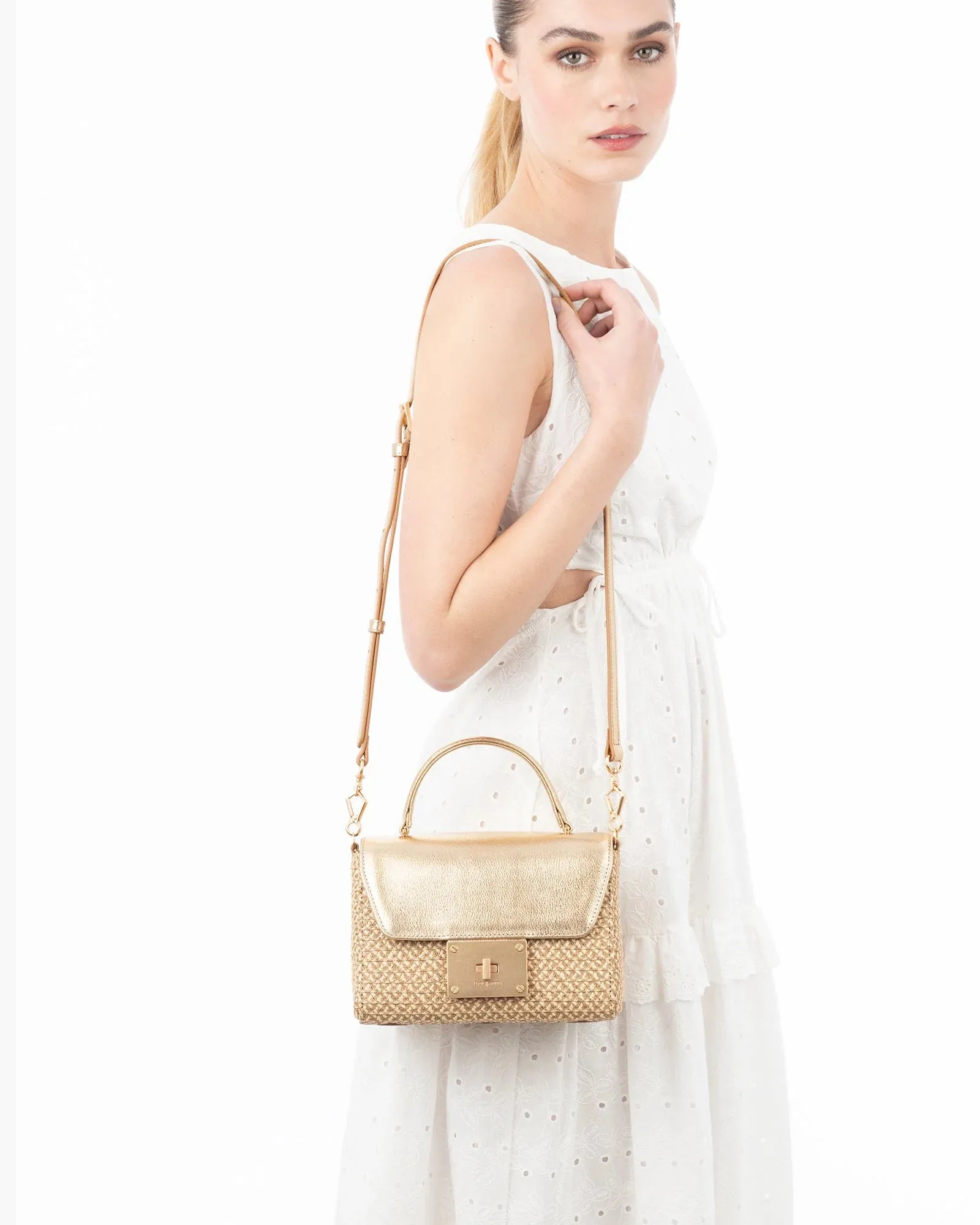 Eric Javits JuJu Gold Bag