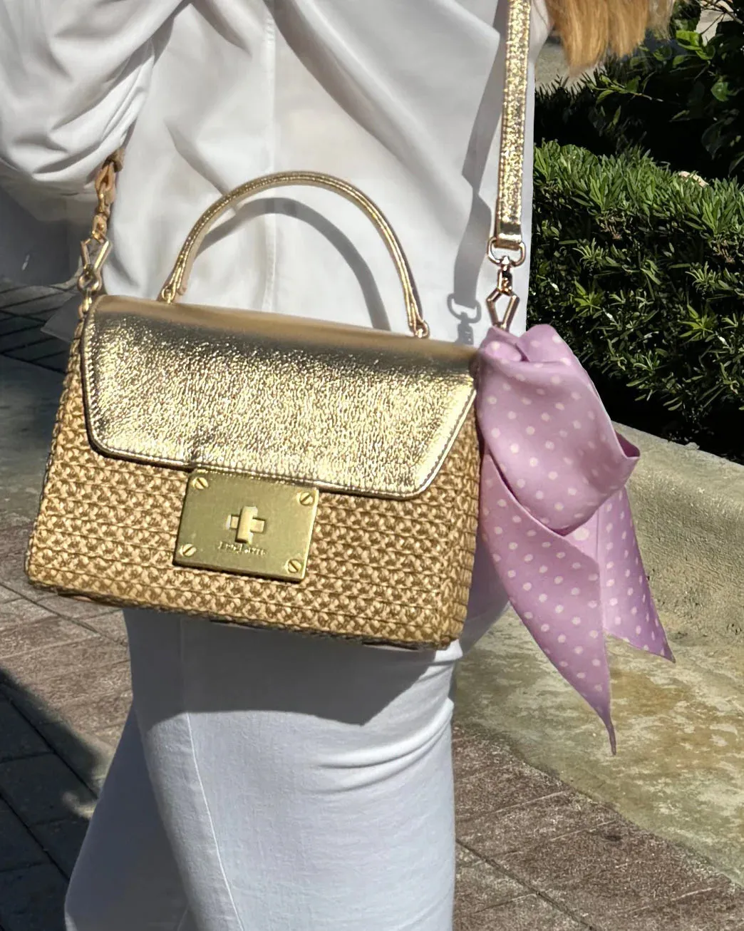 Eric Javits JuJu Gold Bag