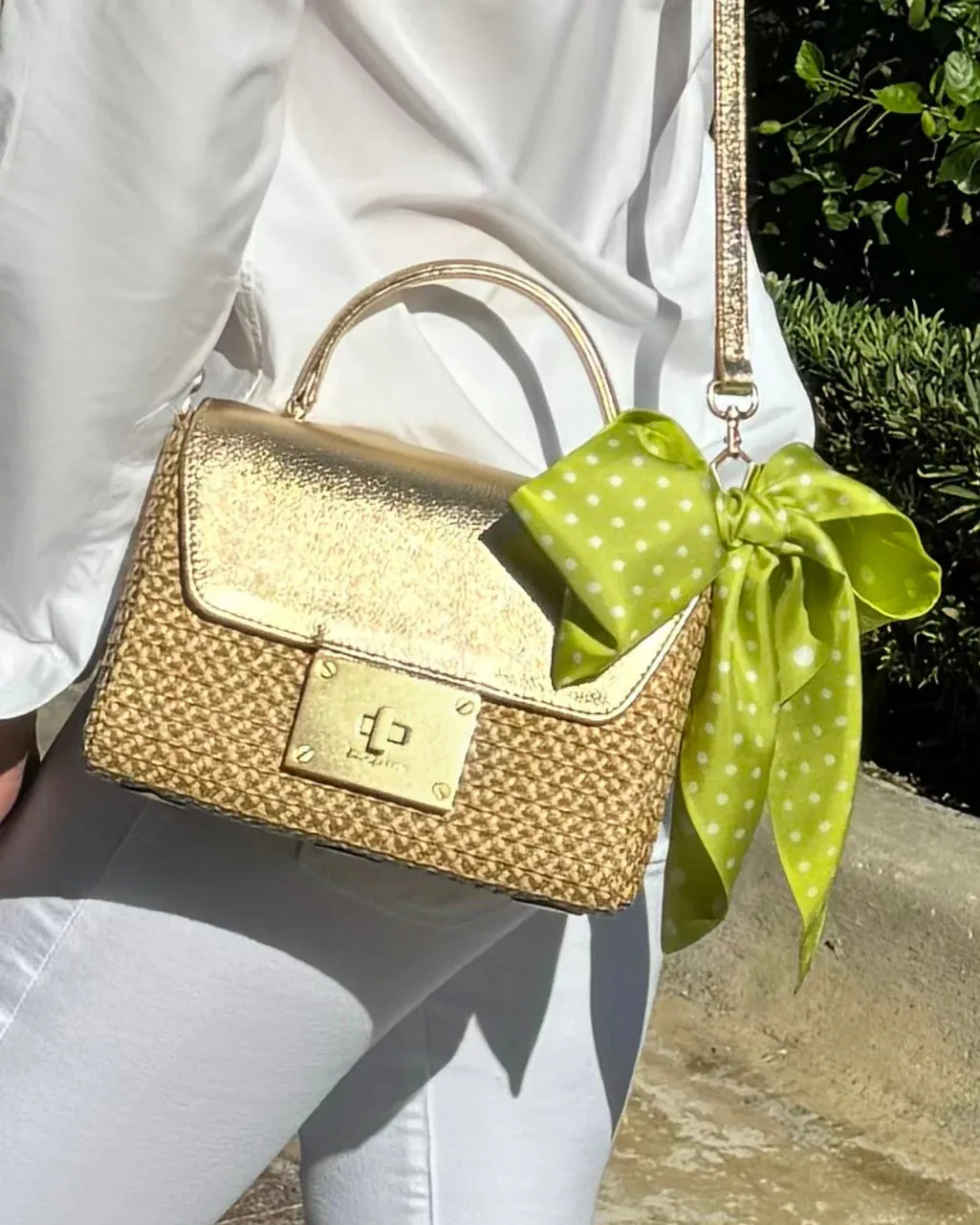 Eric Javits JuJu Gold Bag