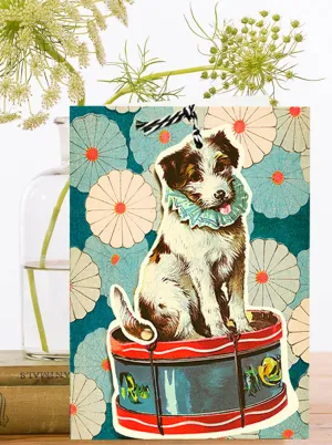 FD020P ~ Large Fandangle greeting card