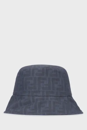 Fendi Reversible Bucket Hat with Allover Print