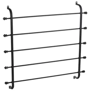 Finial Wall Mounted Towel/Throw Rack