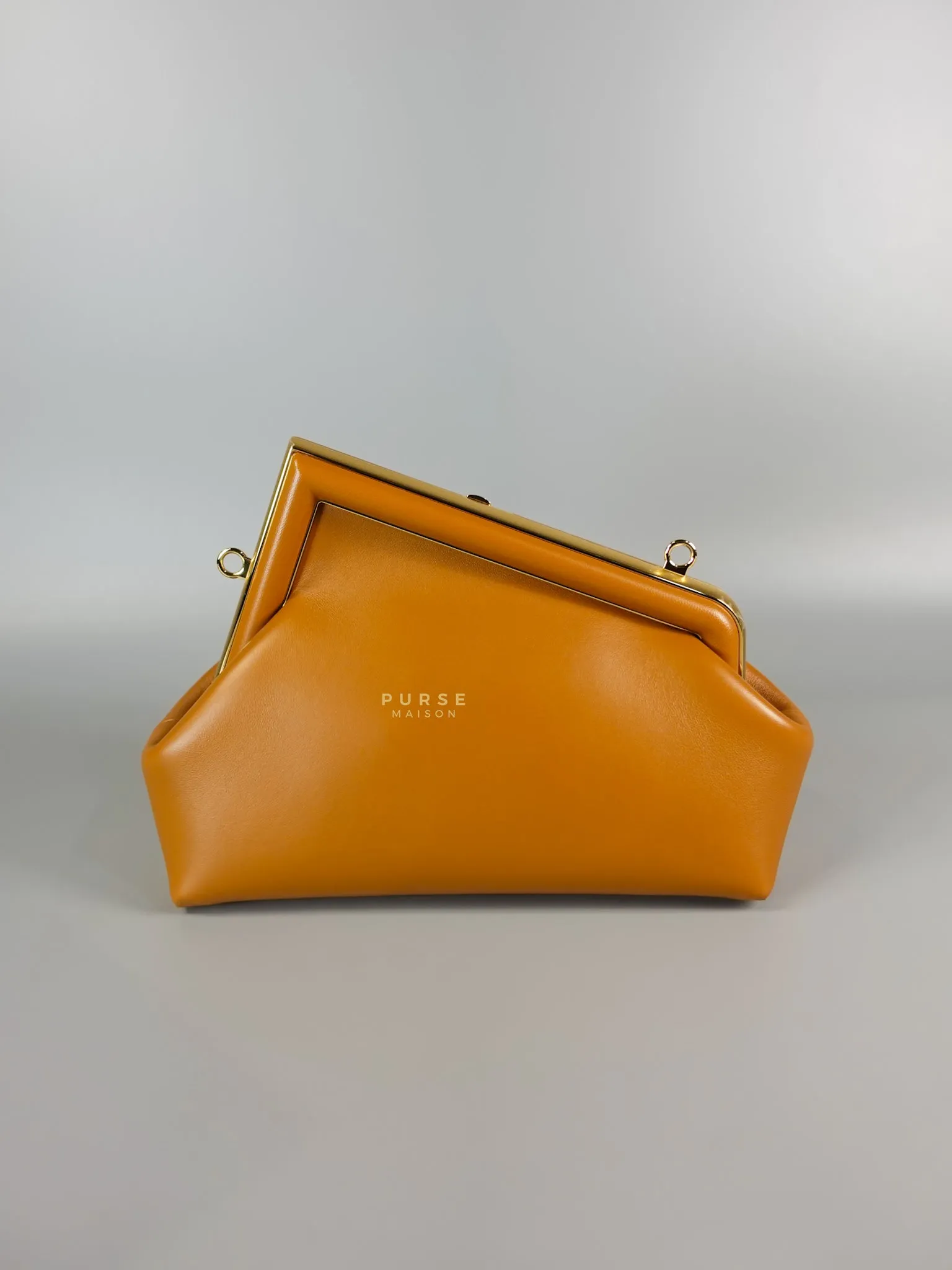 First Napa Leather Bag Camel Small