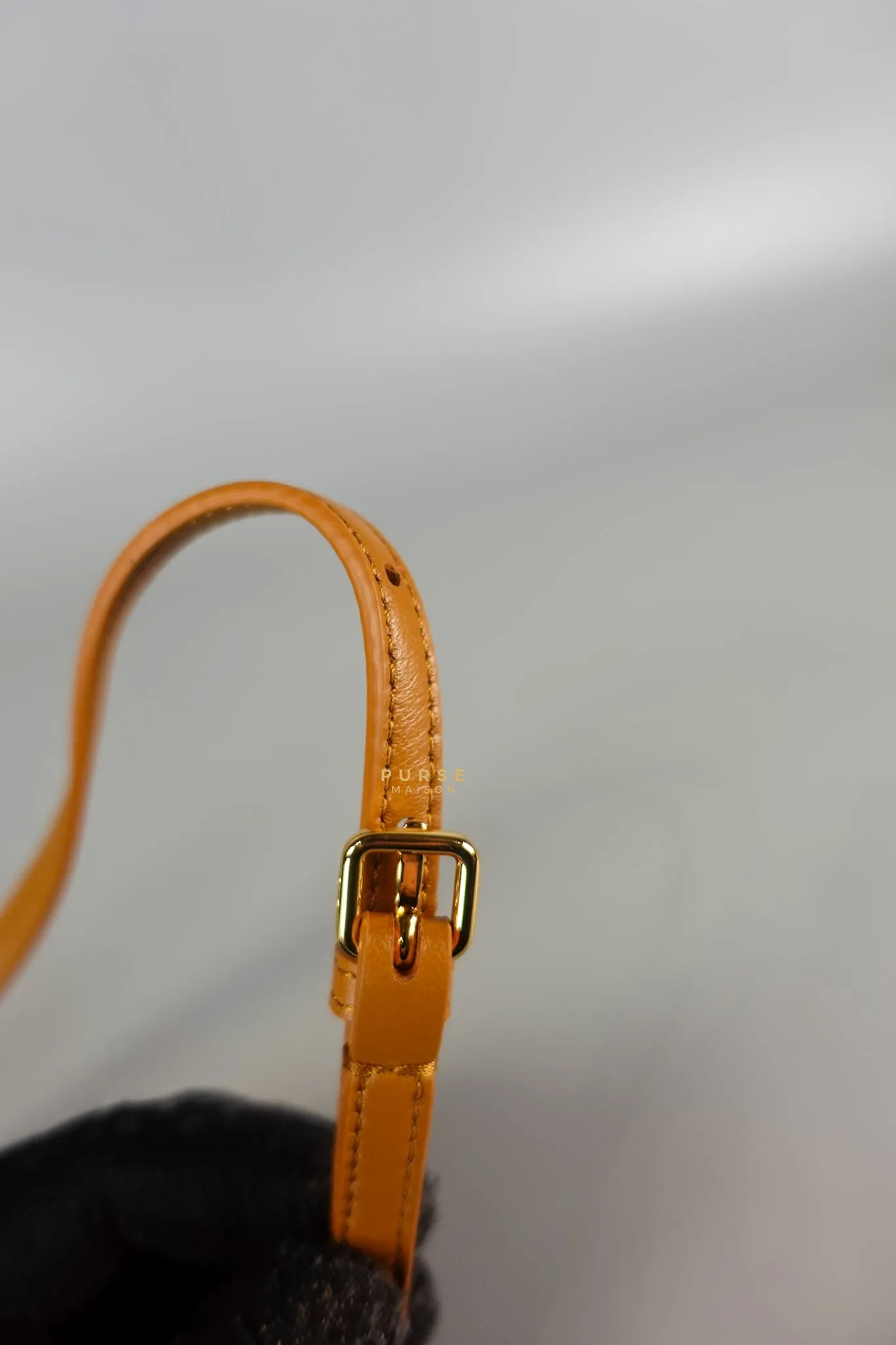 First Napa Leather Bag Camel Small