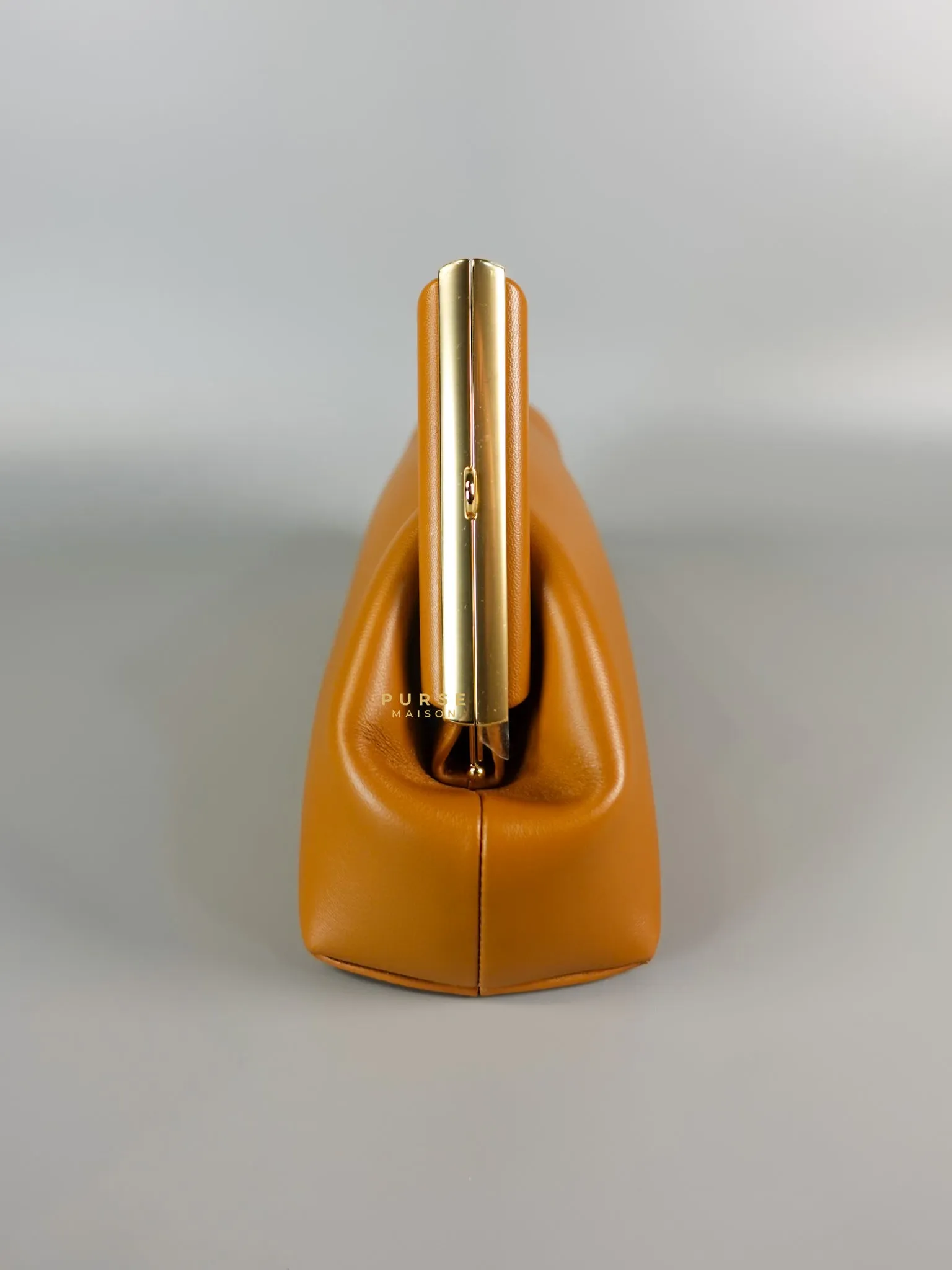 First Napa Leather Bag Camel Small