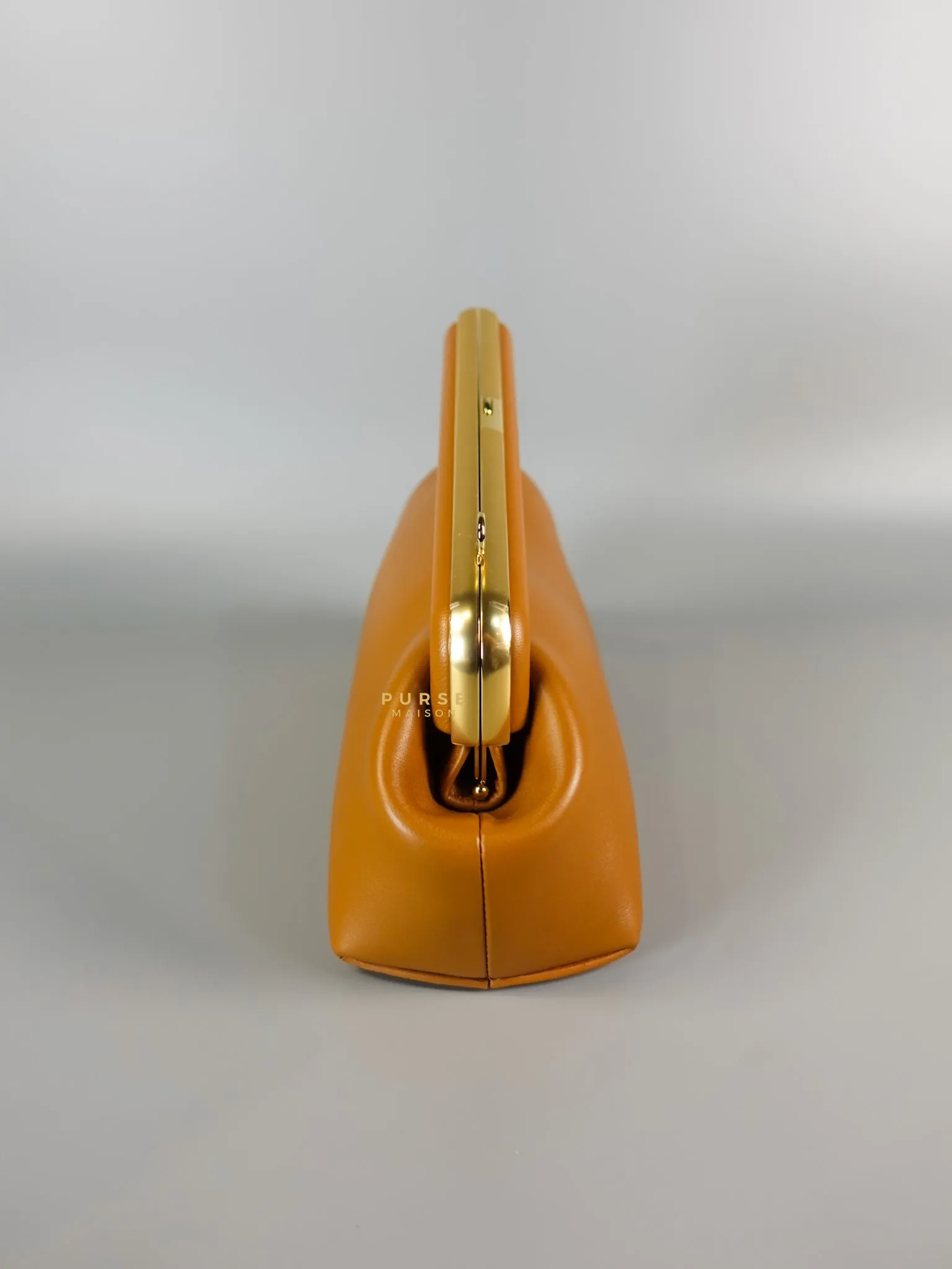 First Napa Leather Bag Camel Small