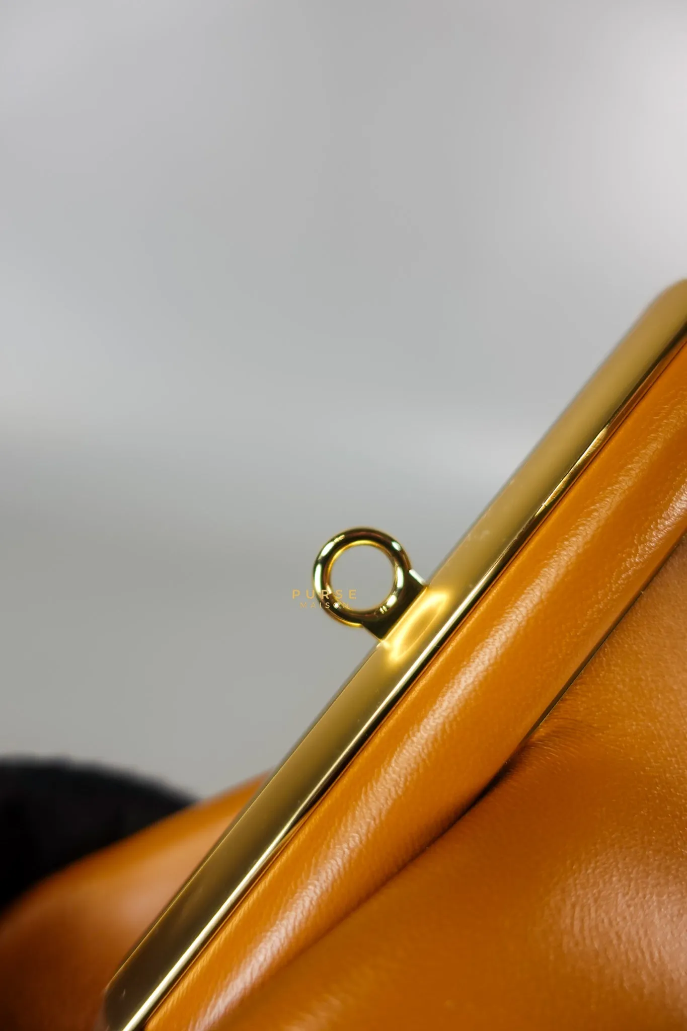 First Napa Leather Bag Camel Small