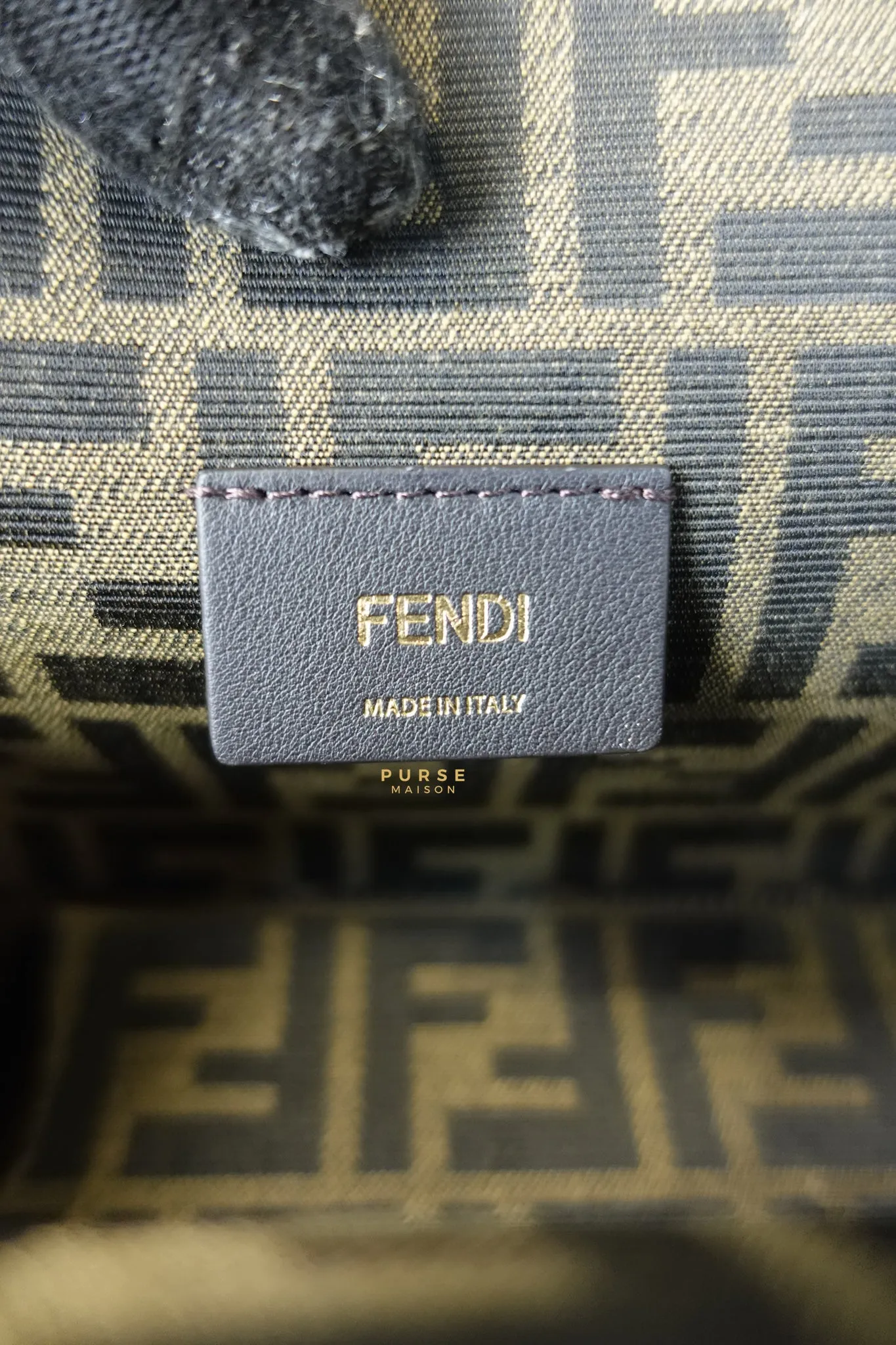 First Small in Noir Nappa Bag