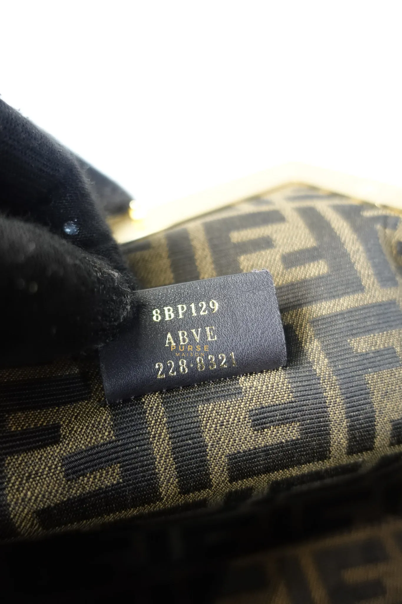 First Small in Noir Nappa Bag
