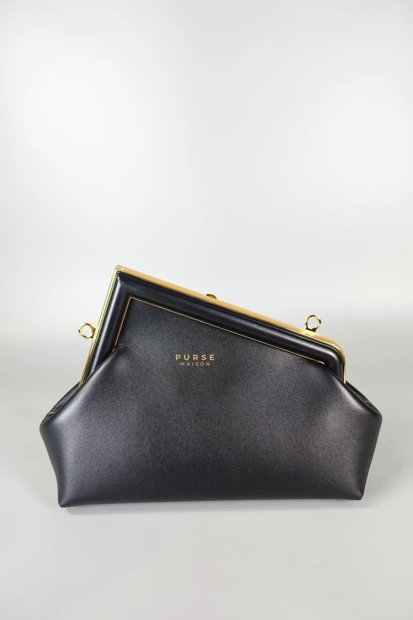 First Small in Noir Nappa Bag