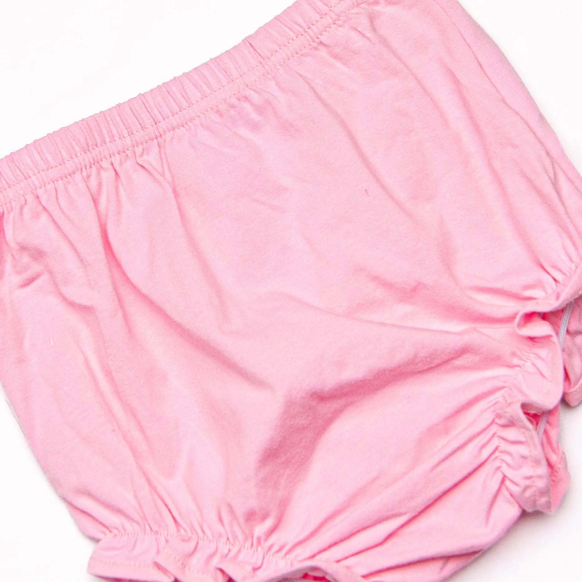 Fish Tails Applique Diaper Set, Pink
