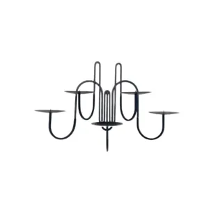 Five Arm Iron Candle Holder