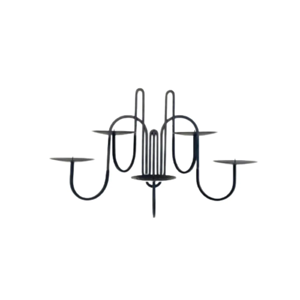 Five Arm Iron Candle Holder