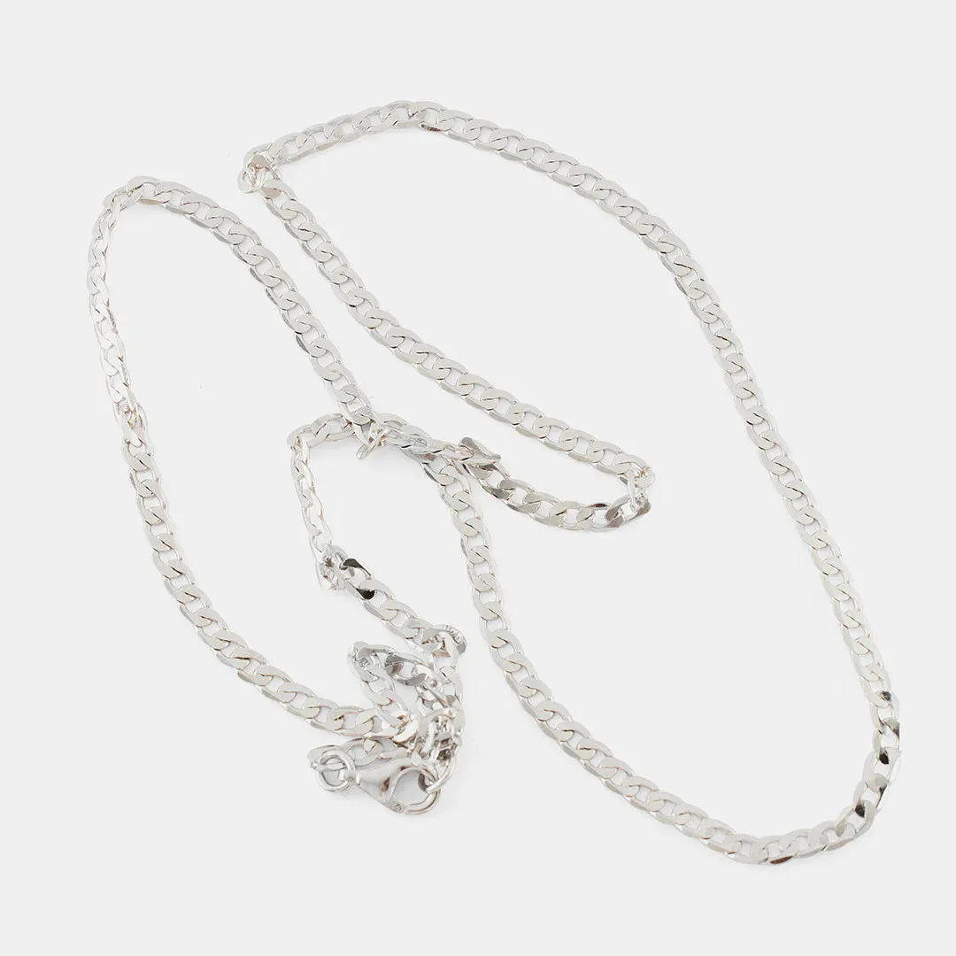 Flat Cuban Chain | Silver