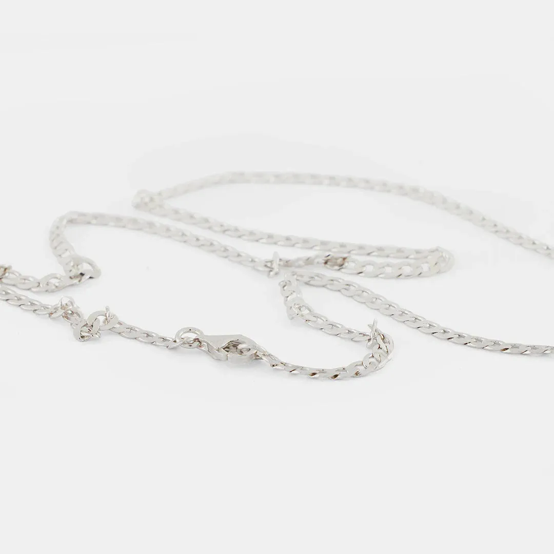 Flat Cuban Chain | Silver