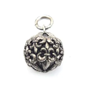 Fleur De Lis St. Jeanne Silver Globe