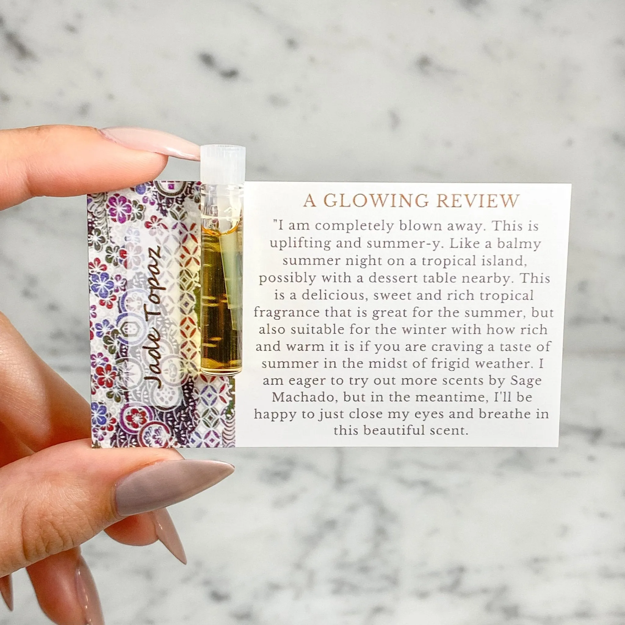 Floral Perfume Oil Concentrate Sample Vial Set by Sage