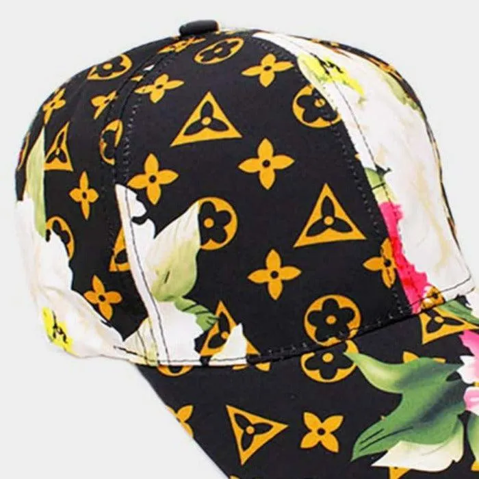 Flower Luxury Patterned Baseball Cap