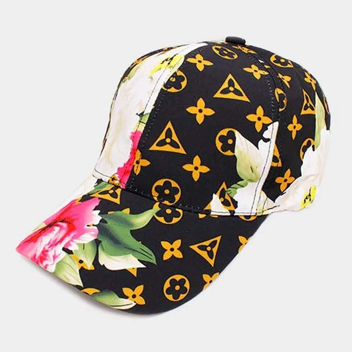 Flower Luxury Patterned Baseball Cap