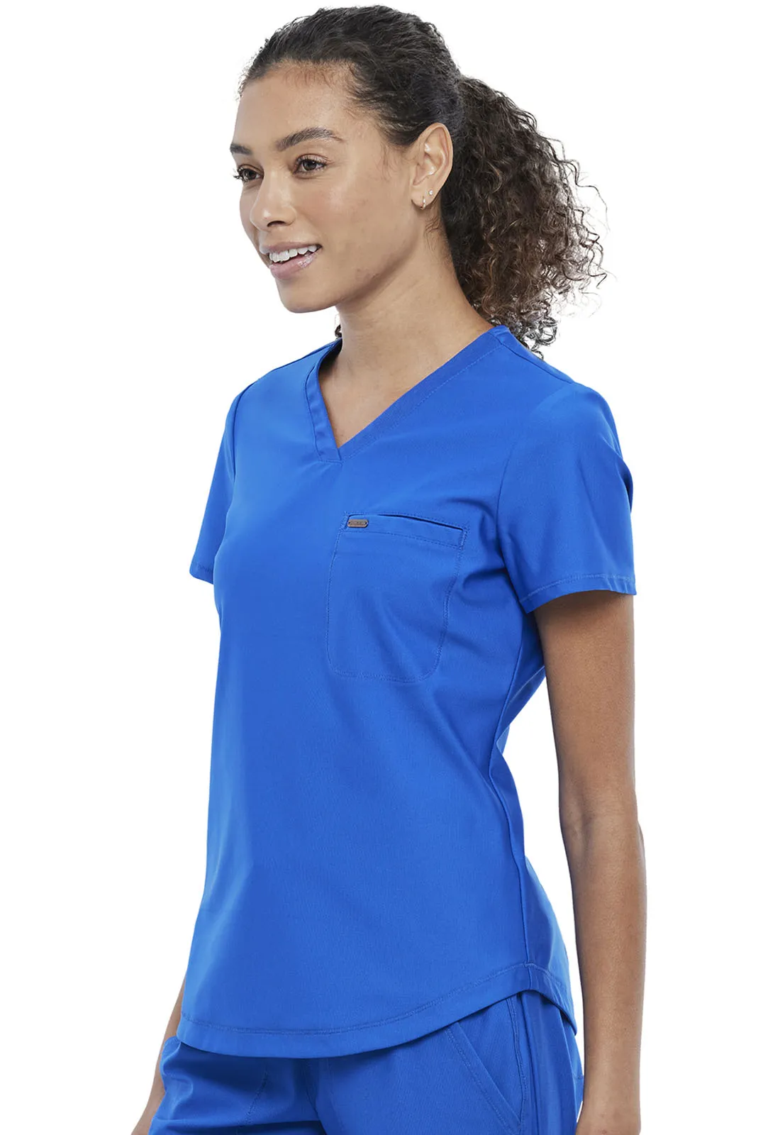Form CK819 Tuckable V-Neck Top Royal