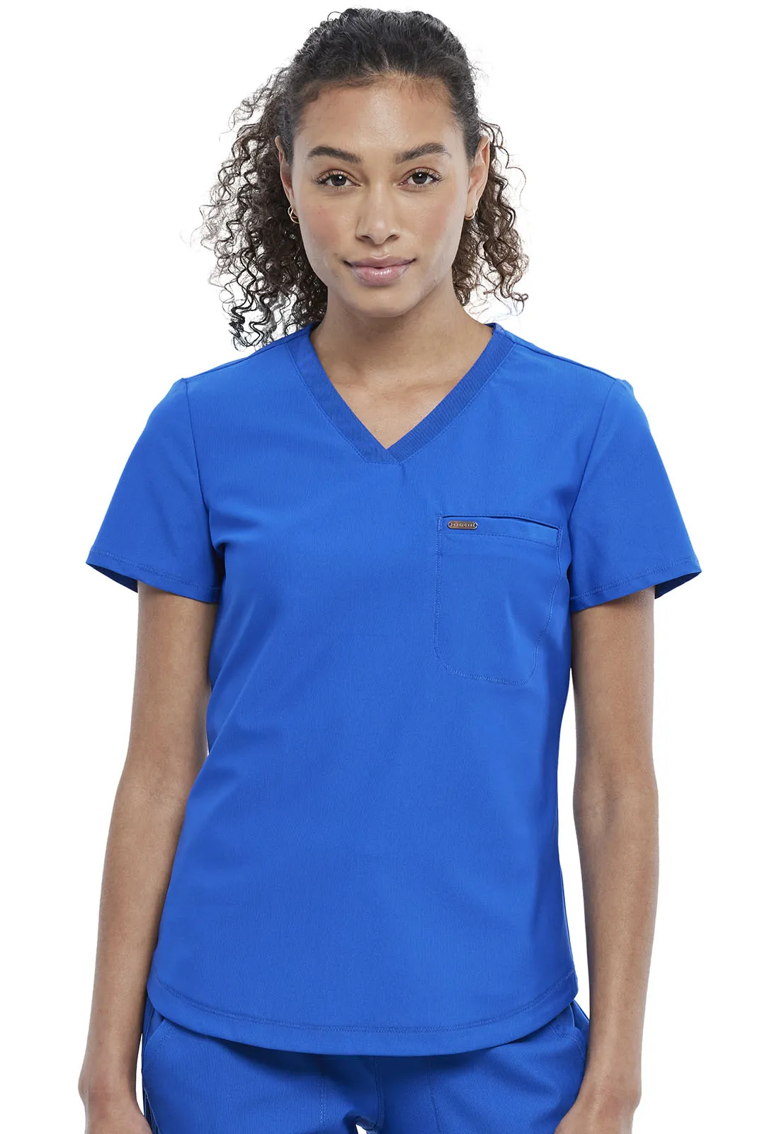 Form CK819 Tuckable V-Neck Top Royal