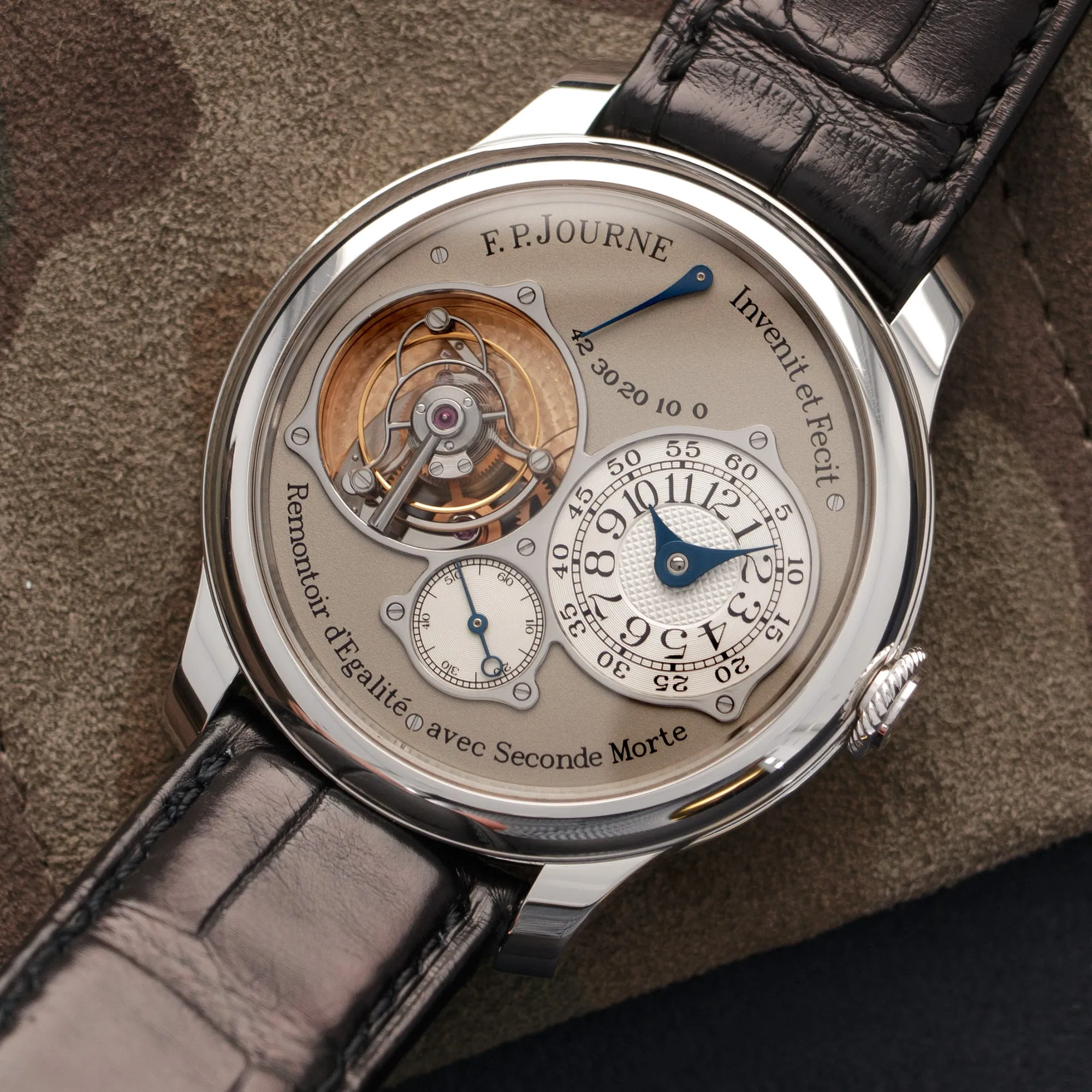 F.P. Journe Platinum Tourbillon Souverain Dead Seconds Watch