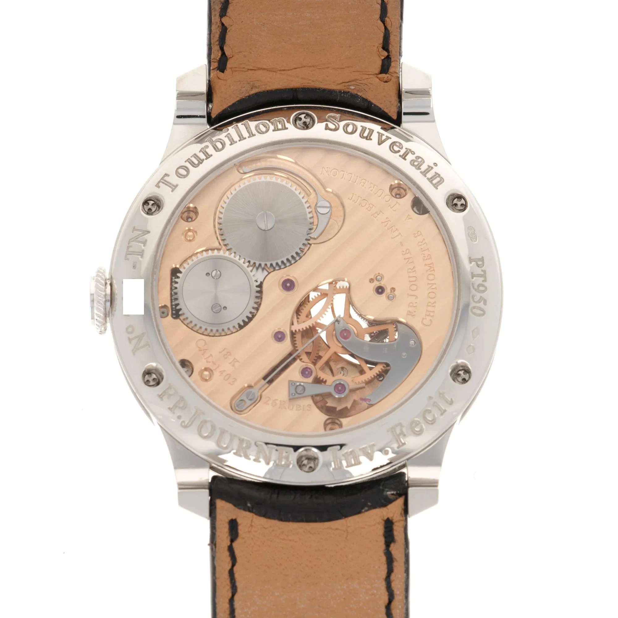 F.P. Journe Platinum Tourbillon Souverain Dead Seconds Watch