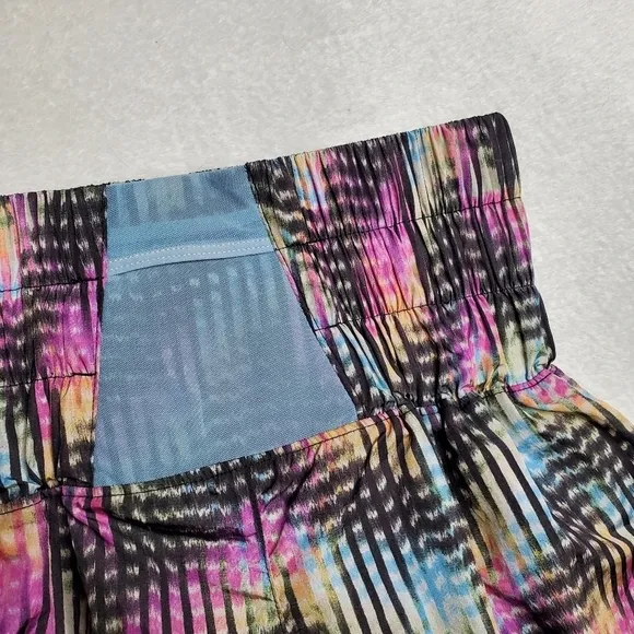 Free People Movement The Way Home High Rise Multicolored Printed Shorts