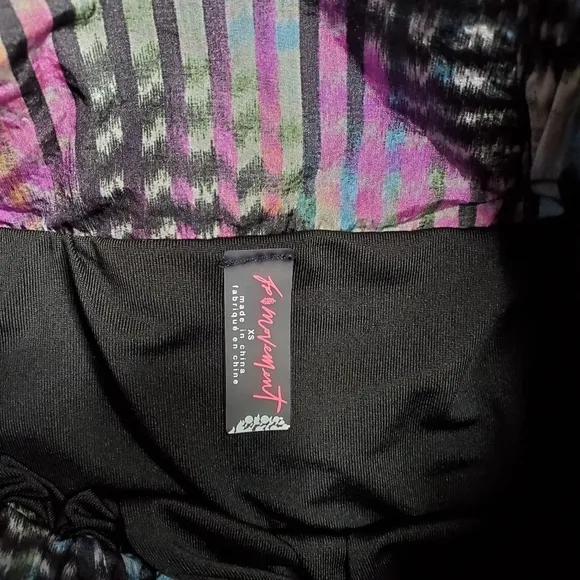 Free People Movement The Way Home High Rise Multicolored Printed Shorts
